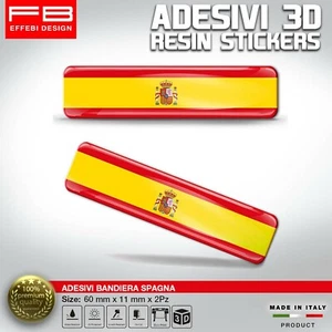 Adesivi Spagna Stickers Flag Spain Auto Moto Scooter Bici Moto Tuning Cellulare - Picture 1 of 1