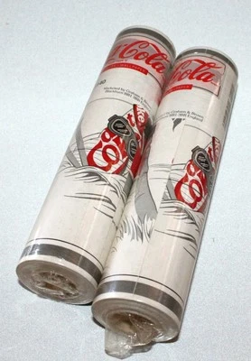 2 Coca Cola Wallpaper Borders Coke From England Boat Car Beach Diet RARE Vtg  - Image 1 of 4
