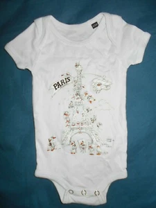 Paris france Girls 0-3 M Snap Bottom - Picture 1 of 1