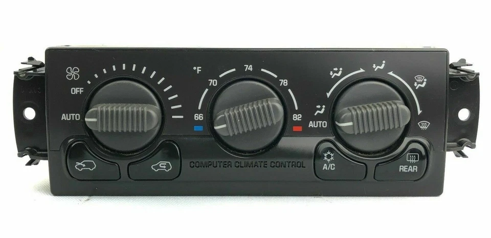 99-02 CHEVROLET TAHOE YUKON SILVERADO TRUCK CLIAMTE CONTROL TEMP A/C HEATER DASH - Image 1 of 3