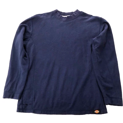 Camiseta Dickies Work feminina manga longa tamanho XL azul pulôver térmico com nervuras - Imagem 1 de 4