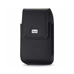 iPhone 11 Pro Samsung Galaxy Note10 Mega 6.3 Leather Case Pouch Belt Clip Black