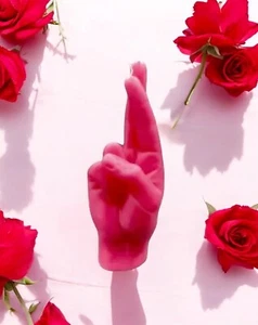 CandleHand Candle Pink Good Luck Handmade BRAND NEW £40.00 RRP - Picture 1 of 24