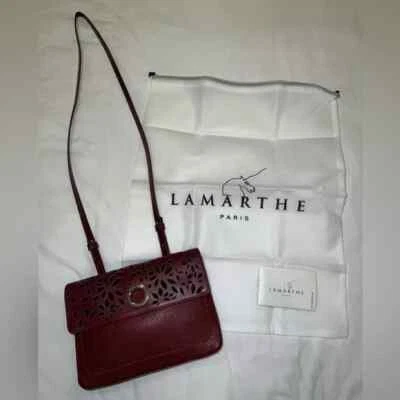 Brand-new with tags Lamarthe Paris Crossbody Bag/Satchel Burgundy-Red - Image 1 of 4