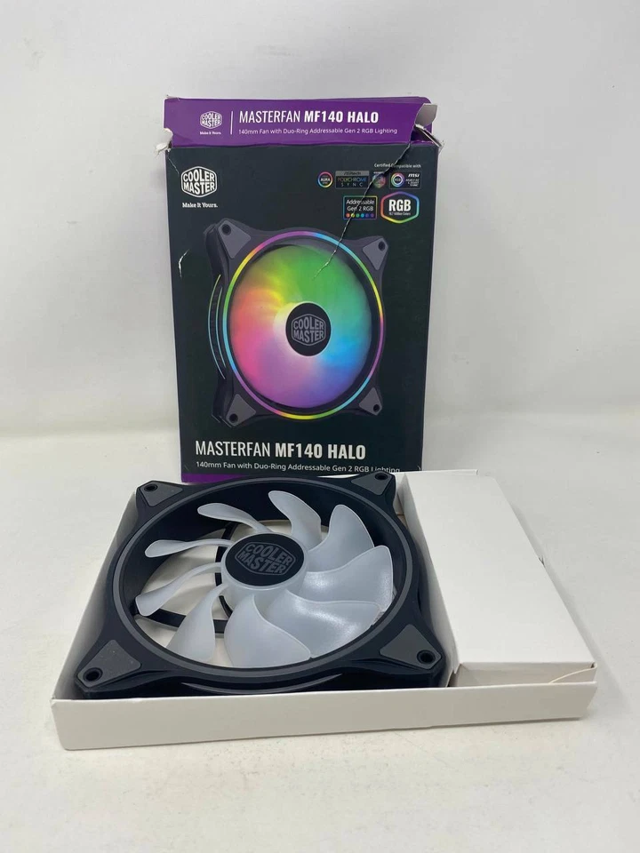 Cooler Master 252353 Coolermaster Fn Mfl-b4dn-15npa-r1 Masterfan Mf140 Halo 4pin - Image 1 of 3