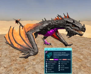 Ark Ascended Fire Wyvern Adult 100% Imprint None Clone Clean PVE XBOX PS5 PC