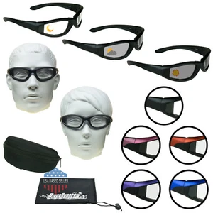 Motorcycle Photochromic Transitional Biker Riding Sunglass Day Night Foam Padded - Picture 1 of 40