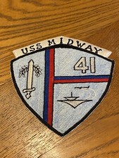 Vietnam War Era US Navy USS Midway 41 Patch Ace Novelty Japan