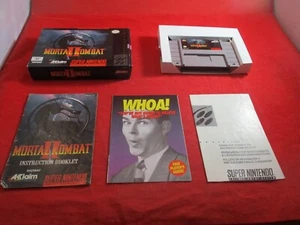 Mortal Kombat II Super Nintendo SNES COMPLETE w/ Box manual game WORKS! #E1 - Picture 1 of 15