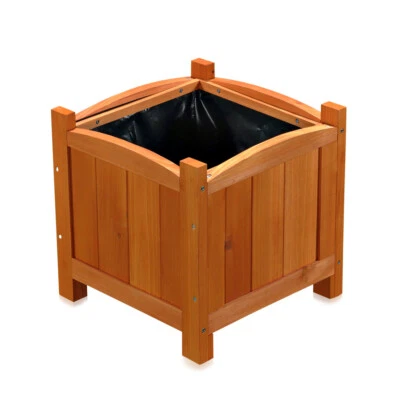 Blumentopf 30CM Garten Pflanztrog eckig Holz Blumenkasten Blumenkübel  - Bild 1 von 4