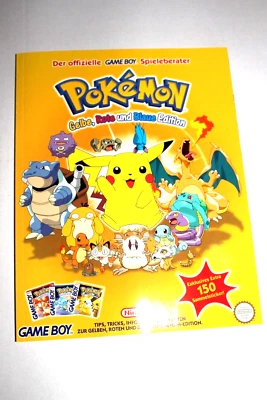 POKEMON Gelbe, Blaue und Rote Edition - original NINTENDO Spieleberater NEU! - Bild 1 von 4