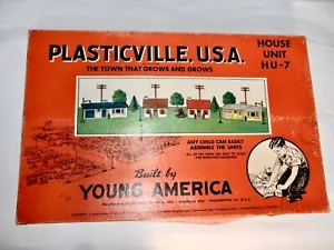 Plasticville U.S.A # HU-7 House Unit Set Box ONLY - From the 50's -No Buildings - Picture 1 of 11