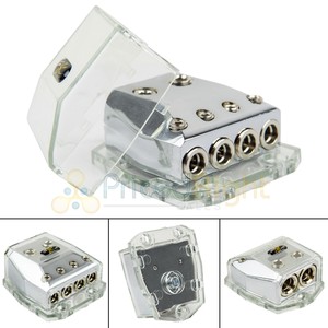 Stinger Shd21 Distribution Block Shock Chrome Finish Multi Gauge 2 In 4 Out