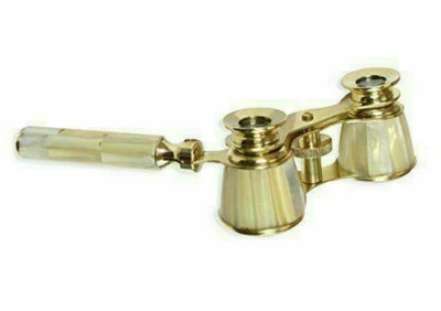 ARTÍCULO DE REGALO ESPACIAL HECHO A MANO PARA DAMAS binocular de latón con genuina madreperla  Foto 1 de 4