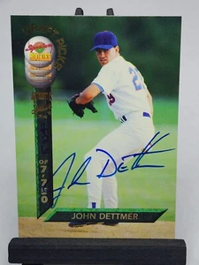 1994 SIGNATURE ROOKIES JOHN DETTMER AUTO #ED /7750 RANGERS - Picture 1 of 2