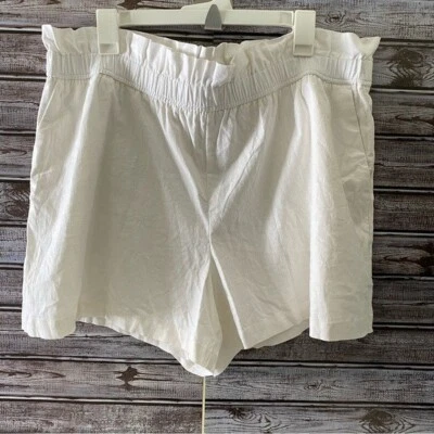 Express Women's Shorts Size XL Linen Blend Pull-On Stretch Waist Pockets NWT - Image 1 of 4