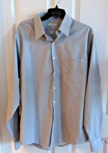 Van Heusen Popeline tailliertes Herrenhemd Gr. 161/2 (36/37) grau - Bild 1 von 7