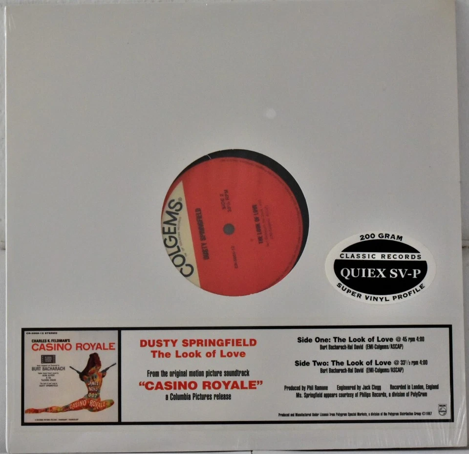AUDIOPHILE CLASSIC USA DUSTY SPRINGFIELD "Look of Love" 45rpm 200g QUIEX SV-P SS - Image 1 of 2