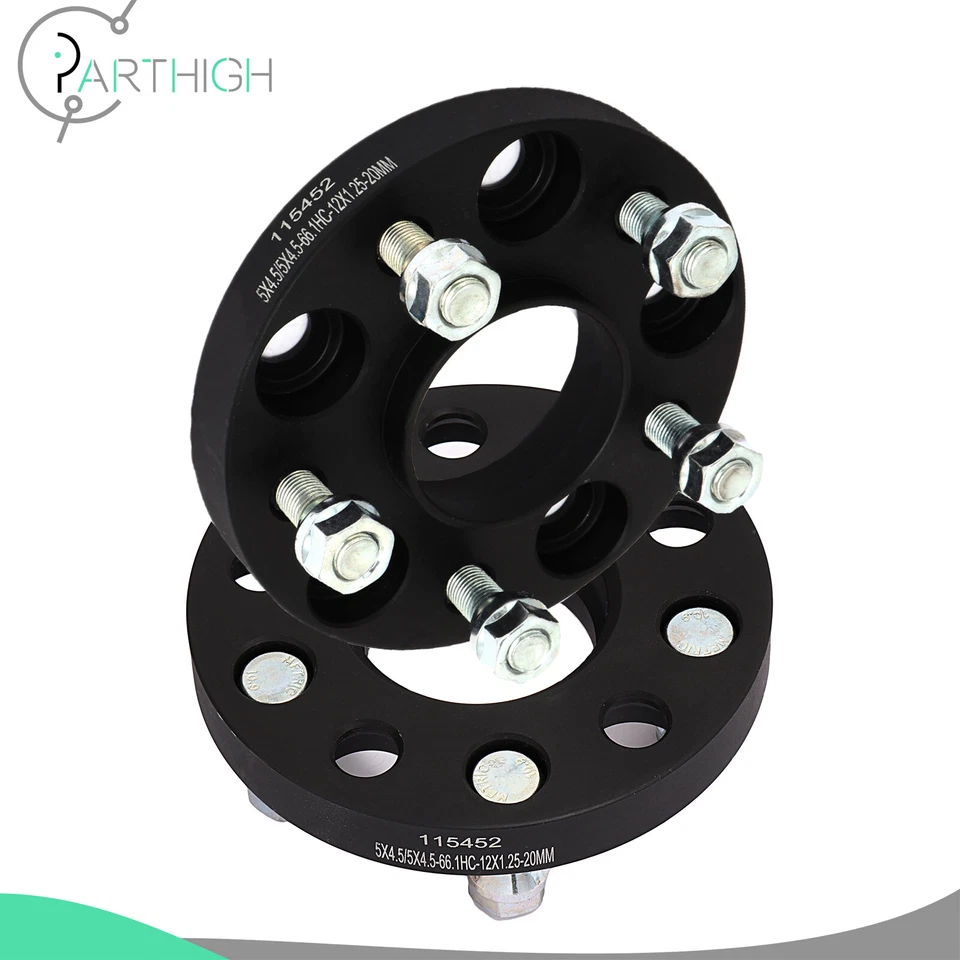 Espaciadores de rueda centrados en el cubo (2) 20 mm de grosor para Nissan 370Z 350Z Máxima Sentra 5x4,5 Foto 1 de 4