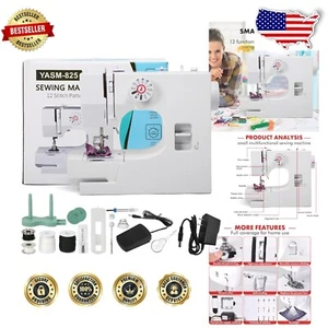 Beginner-Friendly Portable Sewing Machine - 12 Stitches & Foot Pedal Control - Picture 1 of 11