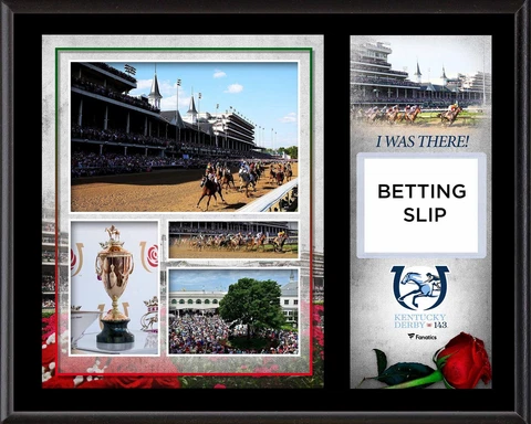 Kentucky Derby 143 12x15 "I Was There" Betting Slip Plaque Cover