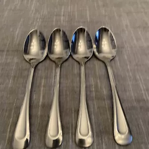 Oneida Stainless Flatware Satin Sand DuneTeaspoons Set Of 4 - Picture 1 of 7