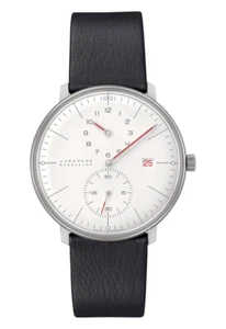 Junghans Max Bill Regulator Bauhaus 40mm White Dial Black Band Watch 27/4493.02 - Picture 1 of 1