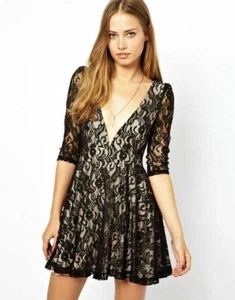 Jarlo Lace Mini Skater Dress UK10 EUR38 US6 RRP £75 - Picture 1 of 5