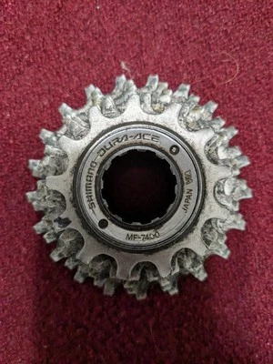 Vintage Shimano Dura-Ace Freewheel MF-7400 6 Speed 21t 21 Tooth 6S Speed 13t - Image 1 of 4