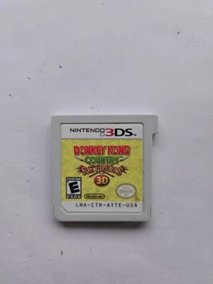 Donkey Kong Country Returns 3D (Nintendo 3DS, 2016) Authentic - Tested & Working - Image 1 of 3