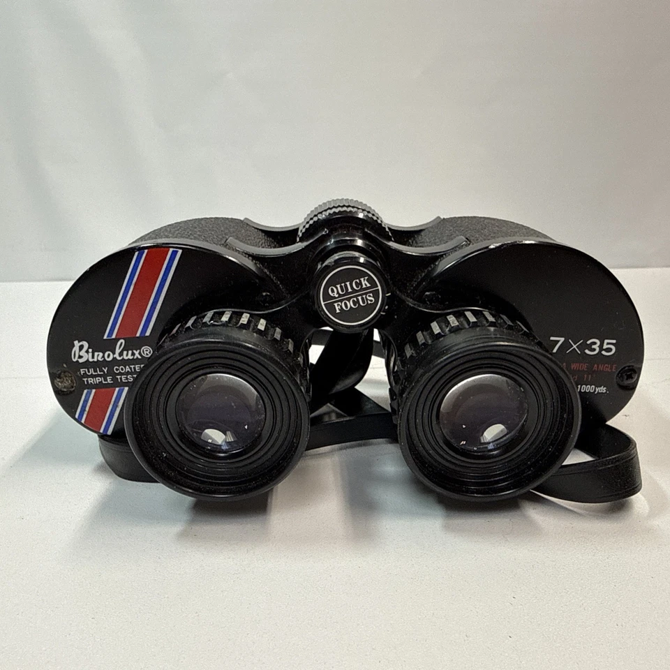 Binolux Binoculars 7 X 35 Extra Wide Angle II Japan 578 Ft @ 1000 Yds Est 1960's - Image 1 of 4