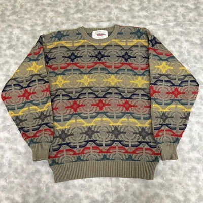 Vintage Obermeyer Sweater Pullover Wool blend Nordic Aztec Kilian Mens Small - Image 1 of 4