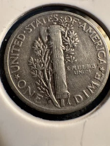 Lot of 6 Mercury Dimes 1917, 1941, 1941, 1942, 1944d, 1945 micro s 90% Silver - Picture 1 of 13