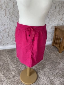 M&Co Pink Petite Linen/Viscose Summer Skirt Size 16 BNWT - Picture 1 of 8