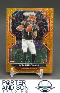 Ja'Marr Chase RC Disco Color Match 2021 Panini Prizm #337 Cincinnati Bengals - Imagen 1 de 2