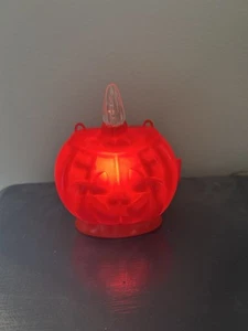Vintage 50er Jahre JOHANSSEN batteriebetriebener KÜRBIS Halloween Licht beleuchtet - Bild 1 von 9