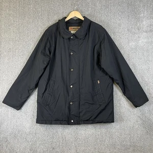 Musto Jacket Mens Large Black Waterproof Quilt Lined Sailing Outdoor Ocean Issue - Picture 1 of 14