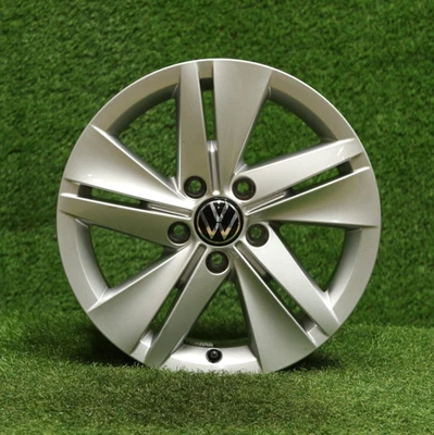 16" Volkswagen MK8 Golf Single Alloy Wheel 5x112 5H0601025 Genuine OEM Spare X1 - Image 1 of 4