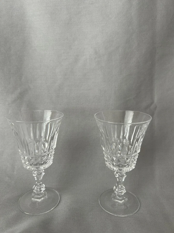 Cristal D'Arques Plomo Cristal Longchamp 5" Cordial Vidrio Juego de Dos Foto 1 de 2