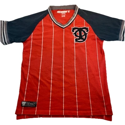 Camiseta de fútbol de snowboard Technine de colección grande roja juego verdadero invierno atlética Y2K Foto 1 de 4