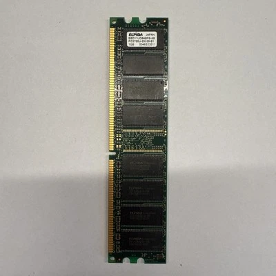 ELPIDA 256MB SDRAM PC133U CL3 168-Pin DIMM ( P/N: MC-4532CD647XF-A75 ) - Image 1 of 4