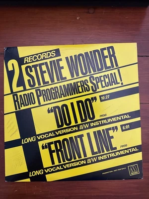Stevie Wonder - DO I DO & FRONT LINE Motown (PR98 & PR99) EP  33 Vinyl NM/NM - Image 1 of 4