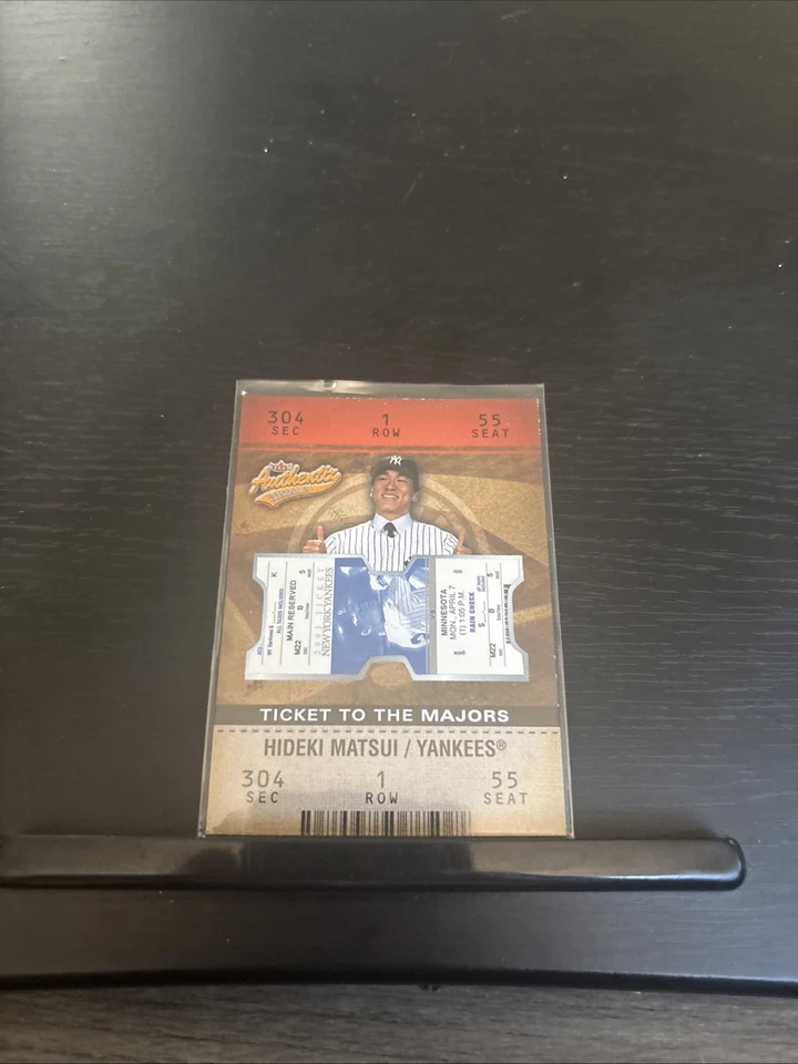 Fleer Authentix 2002 - Hideki Matsui - Tarjeta de novato #125 - Yankees de Nueva York/1850 Foto 1 de 1