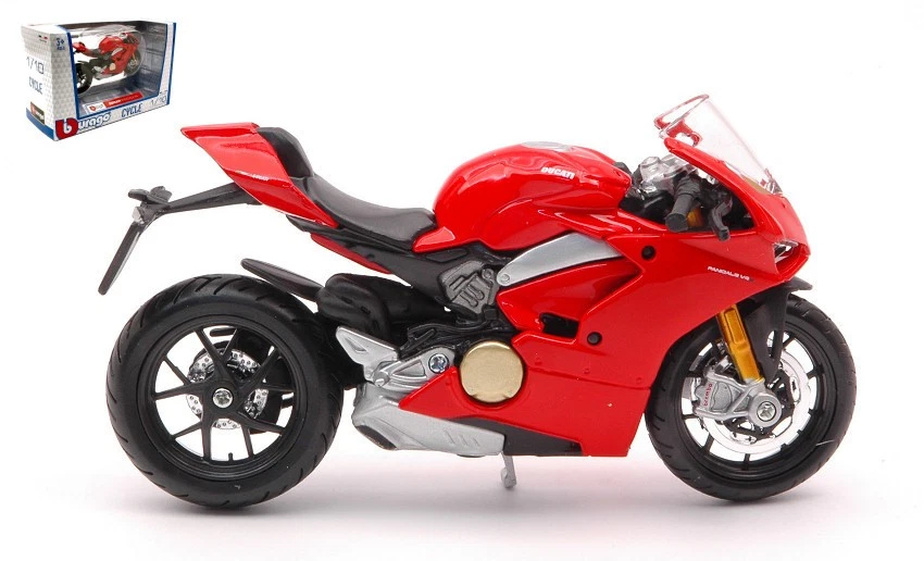 Ducati Panigale V4 Red Motorbike 1:18 Model 51080 Bburago - Imagem 1 de 1