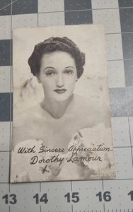 Tarjeta mutoscopio arcade Dorothy Lamour Penny actriz de Hollywood - Imagen 1 de 3