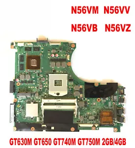 Motherboard For ASUS N56V N56VM N56VV N56VB N56VZ N56VJ GT635M GT650M GT740M - Picture 1 of 4