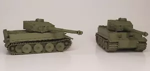 Confezione da 2 - scala HO - serbatoio tedesco tigre 1 - verde oliva scala 1:87 mini modellino esercito - Foto 1 di 13