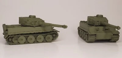 2 Pack - HO Scale - German Tiger Tank 1 - Olive Green 1:87 Scale Mini Model Army - Image 1 of 4