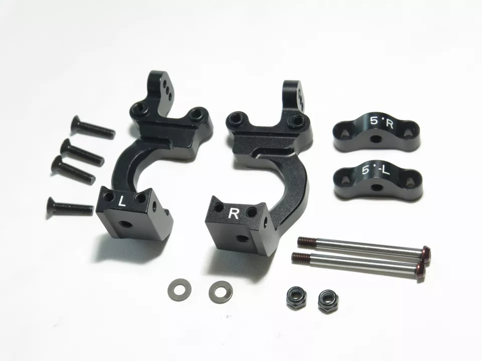 SER600066 SERPENT SRX8 GT '23 GP CAR 5 DEG ALUMINUM FRONT CARRIERS WITH PINS - Image 1 of 1