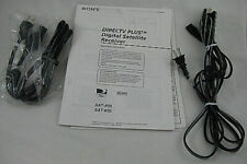 Sony DirectV Plus Digital Satellite Receiver Manual Sat A55 B55 + Cables Used